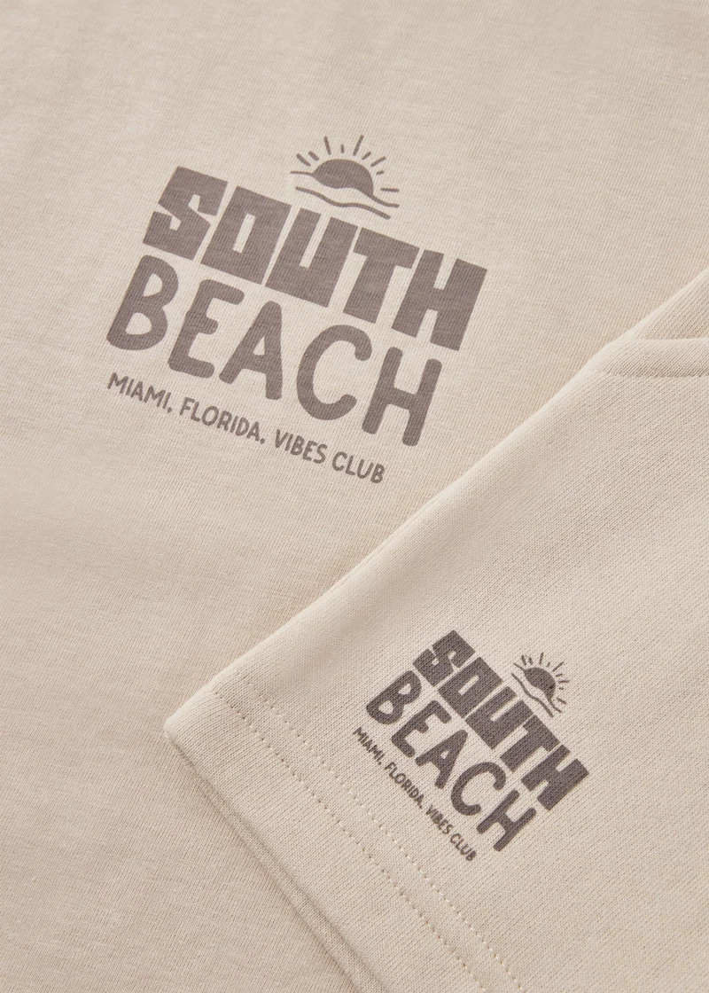 Matalan Boys Tan South Beach Top & Short Set
